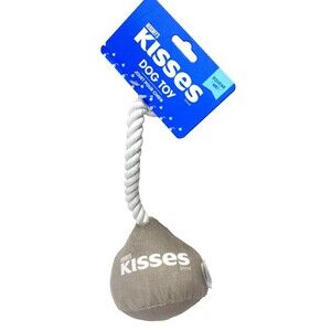 Dog Toy Hersheys Kisses Plush Rope Tug for Pets, Brand New Novelty Squeak Toy